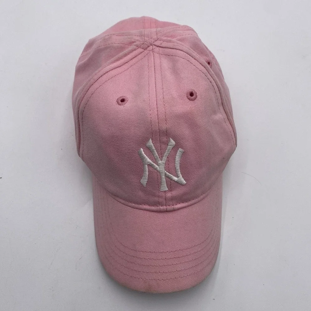 New York Yankees Infant Girls Hat PINk 47 Brand Adjustable Baseball Hat Cleaned‎
